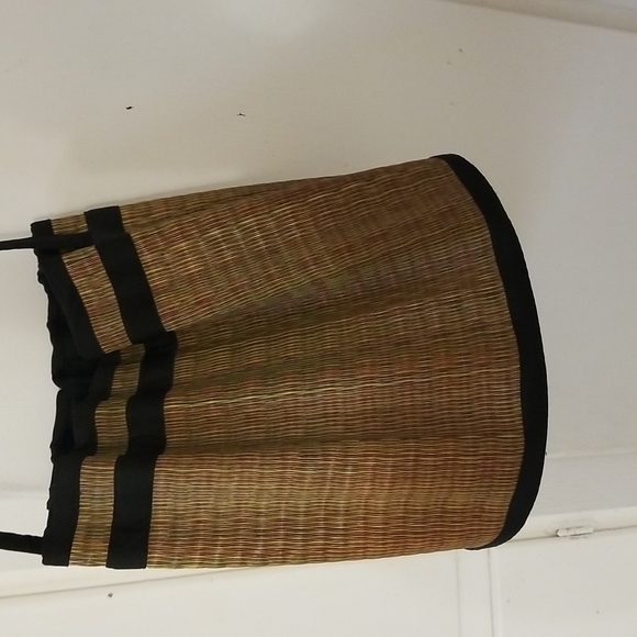 BASKETS OF CAMBODIA Cinch Basket Bucket Bag Purse Crossbody medium Size - Picture 4 of 7